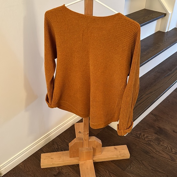 Monk & Lou Ribbed Sweater size small - burnt orange - Picture 4 of 9